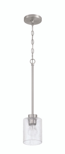 Lyndsey One Light Mini Pendant in Brushed Polished Nickel (46|60291-BNK)