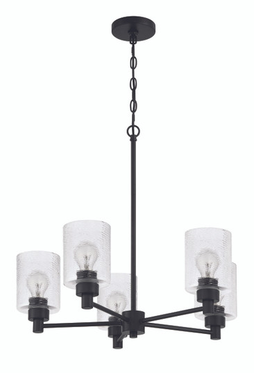 Lyndsey Five Light Chandelier in Flat Black (46|60225-FB)