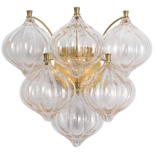 Caselli LED Wall Sconce in Hand-Rubbed Antique Brass (268|JN 2146HAB-GF)