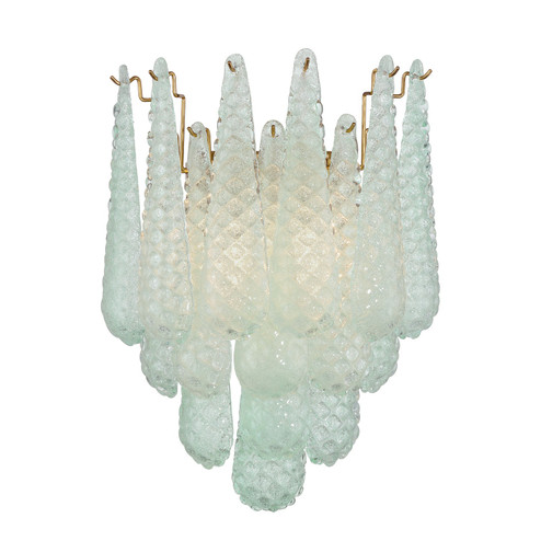 Ollie Two Light Wall Sconce in Aged Brass (60|OLL-6002-AG-GR)