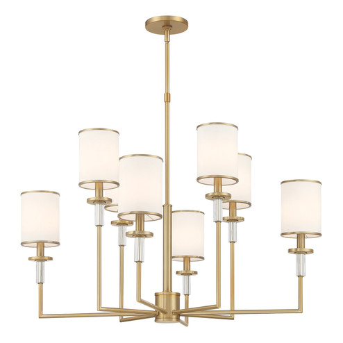Hatfield Eight Light Chandelier in Vibrant Gold (60|HAT-478-VG)