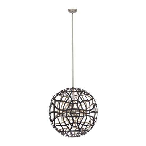 ENTICE 13 Light Pendant in Matte Black / Tarnish Silver (33|525855BTS)
