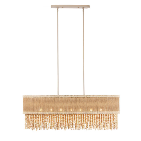 NATURALE Seven Light Island Pendant in Jute (33|524861JT)