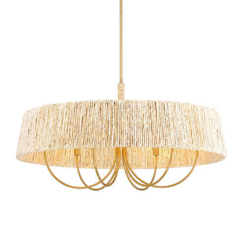 Hellia Six Light Pendant in Legacy Brass (7|3606-732)