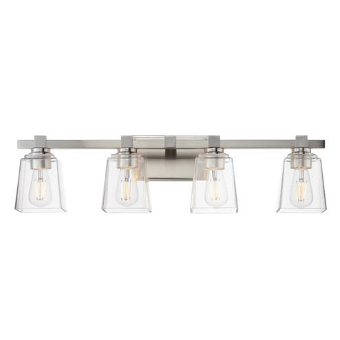 Cubos Four Light Bath Vanity in Satin Nickel (16|21384CLSN)