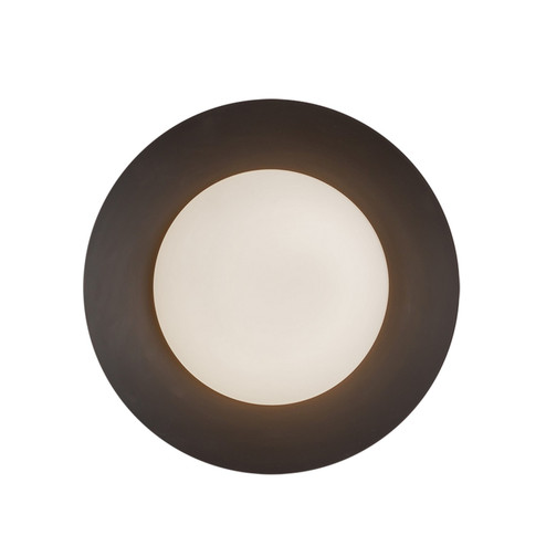 Cleo LED Wall Sconce in Black/Opal Glass (347|WS77909-BK/OP)