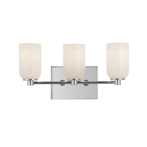 Nola Three Light Vanity in Chrome/Glossy Opal Glass (347|VL57718-CH/GO)