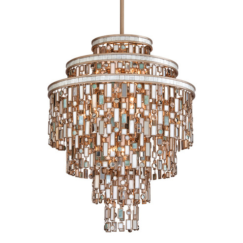 Dolcetti 13 Light Chandelier in Champagne Leaf (68|142-413-CPL)