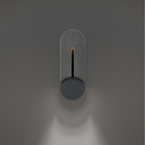 Clog LED Outdoor Wall Sconce in Bassalt Stone/Black (281|WS-W10516-35-BV/BK)