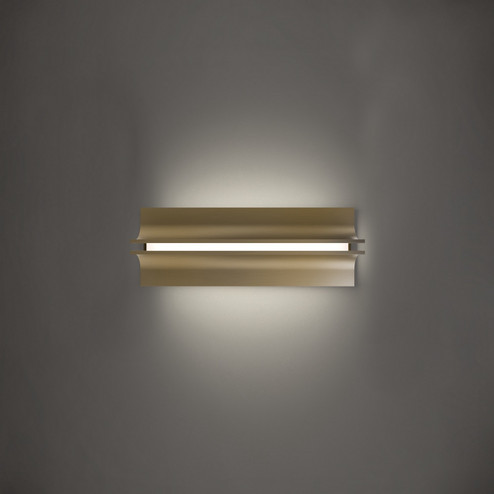 Strait LED Wall Sconce in Aged Brass (281|WS-82516-27-AB)