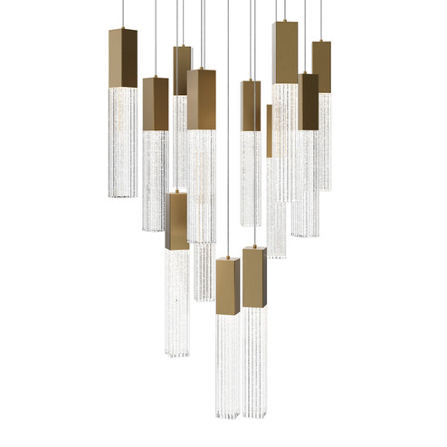 Cinema LED Pendant in Aged Brass (281|PD-30813S-AB)