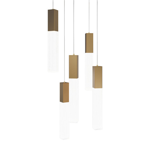Cinema LED Pendant in Aged Brass (281|PD-30805R-AB)