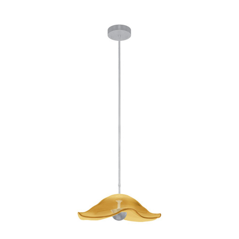 Embark LED Pendant in Silver Leaf/Amber (48|100068-42)