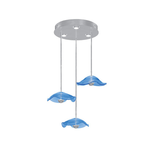 Embark LED Pendant in Silver Leaf/Blue (48|100065-41)