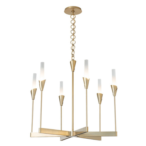 Lilium Six Light Chandelier in Natural Iron (39|101702-SKT-20-WC0821)