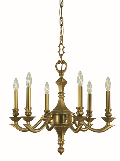 Scarsdale Six Light Chandelier in Brushed Brass (8|5936 BR)