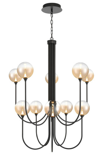 Ten Light Chandelier in Black (40|48926-032)