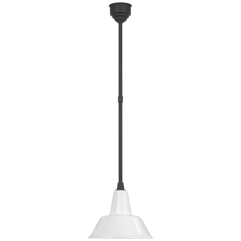 Academy Barn Light LED Pendant in Matte Black (268|TOB 5802MBK-WHT)