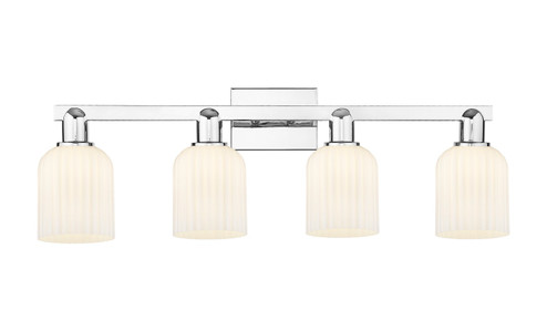 Arcadia Four Light Bath Vanity in Polished Chrome (405|716-4W-PC-G559-5GWH)