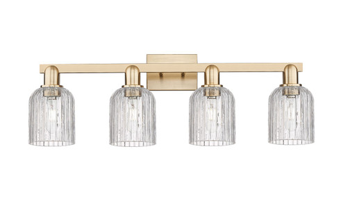 Arcadia Four Light Bath Vanity in Champagne Bronze (405|716-4W-CB-G559-5CL) Arcadia Four Light Bath Vanity in Champagne Bronze (405|716-4W-CB-G559-5CL)