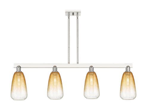 Arcadia Four Light Island Pendant in Polished Nickel (405|716-4I-PN-G480-6AM)