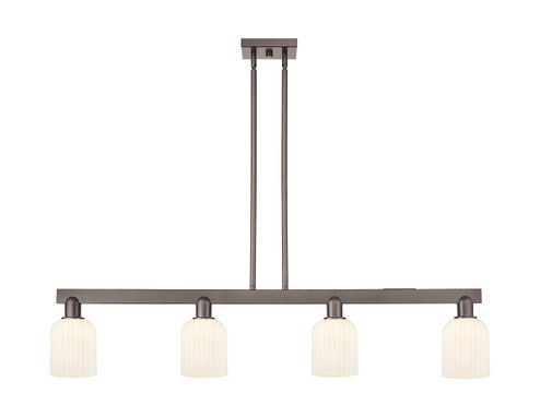 Arcadia Four Light Island Pendant in Oil Rubbed Bronze (405|716-4I-OB-G559-5GWH)