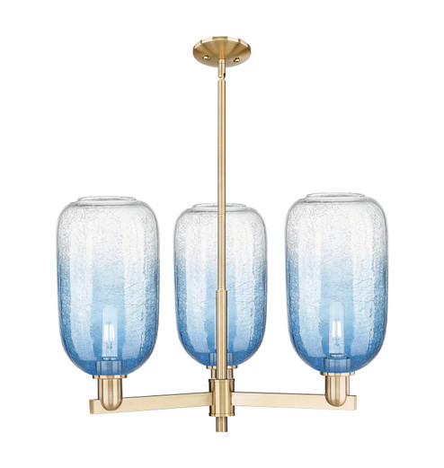 Arcadia Three Light Flush Mount in Champagne Bronze (405|716-3CR-CB-G482-7SB)