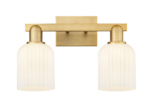 Arcadia Two Light Bath Vanity in Brushed Brass (405|716-2W-BB-G559-5GWH)