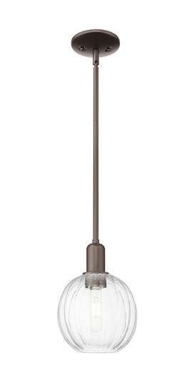 Arcadia One Light Pendant in Oil Rubbed Bronze (405|716-1S-OB-G458-7CL) Arcadia One Light Pendant in Oil Rubbed Bronze (405|716-1S-OB-G458-7CL)