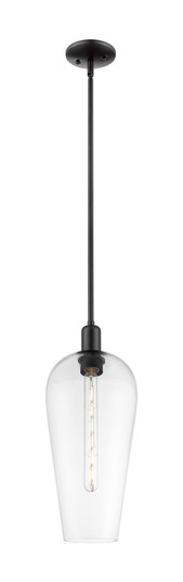 Arcadia One Light Mini Pendant in Matte Black (405|716-1S-BK-G456-8CL)