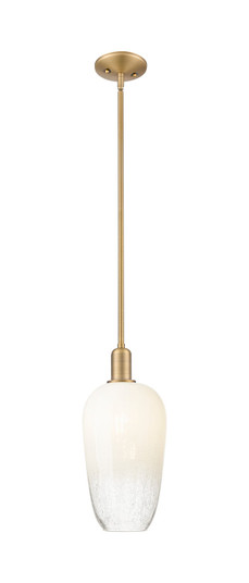 Arcadia One Light Mini Pendant in Brushed Brass (405|716-1S-BB-G484-7OP)