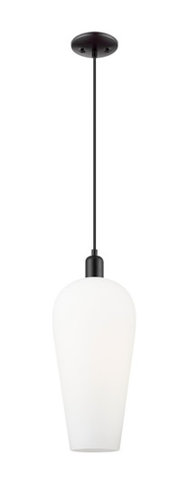 Arcadia One Light Mini Pendant in Matte Black (405|716-1P-BK-G456-8WH)