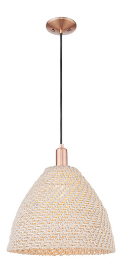 Arcadia One Light Mini Pendant in Antique Copper (405|716-1P-AC-NBD-16-NAT)