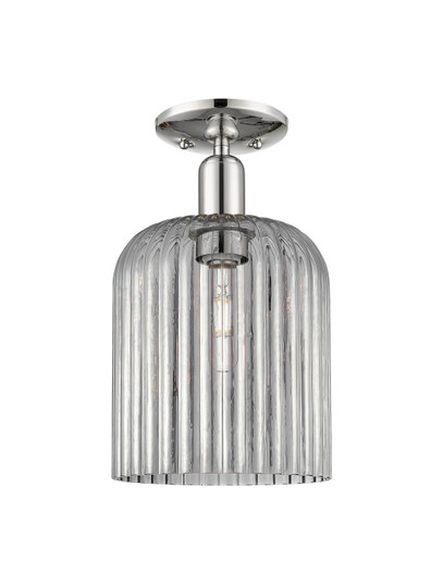 Arcadia One Light Semi-Flush Mount in Polished Nickel (405|716-1C-PN-G559-8SM)