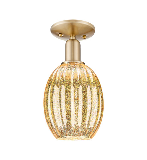 Arcadia One Light Semi-Flush Mount in Champagne Bronze (405|716-1C-CB-G459-6ME)