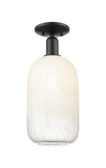 Arcadia One Light Semi-Flush Mount in Matte Black (405|716-1C-BK-G482-7OP)