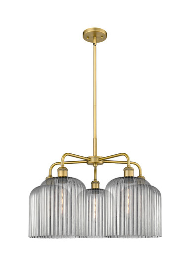 Ballston Five Light Chandelier in Brushed Brass (405|516-5CR-BB-G559-8SM)