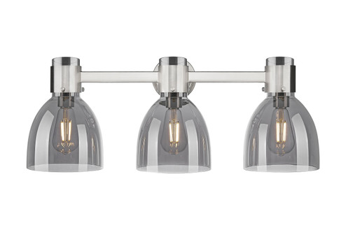 Downtown Urban Three Light Bath Vanity in Polished Nickel (405|464-3W-PN-G464D-7SM)