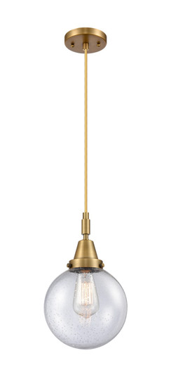 Caden One Light Mini Pendant in Brushed Brass (405|447-1P-BB-G204-8)