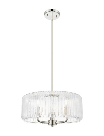 Ballston Three Light Pendant in Polished Nickel (405|436-3S-PN-G436-16CL)