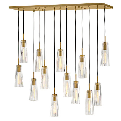 Cosette LED Linear in Heritage Brass (138|FR31105HBR-CL)