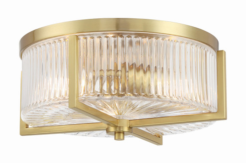 Whittley Three Light Flushmount in Satin Brass (46|60183-SB)
