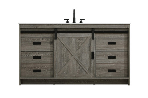 Austin Bathroom Vanity in Rustic Grey (173|VF90560RG)