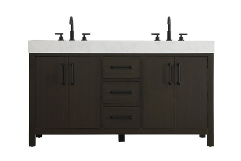 Nathan Bathroom Vanity in Mocha Brown (173|VF60660DMMB)