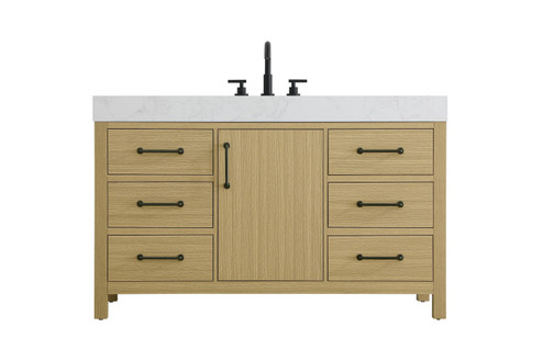 Nathan Bathroom Vanity in Honey Brown (173|VF60654MHB)