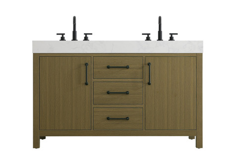 Nathan Bathroom Vanity in Chestnut Brown (173|VF60654DMCB)