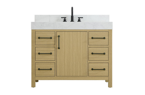 Nathan Bathroom Vanity in Honey Brown (173|VF60642MHB-BS)
