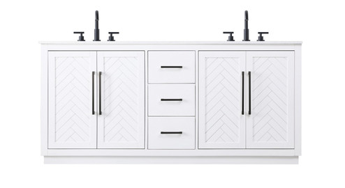 Chase Bathroom Vanity in White (173|VF29072DWH) Chase Bathroom Vanity in White (173|VF29072DWH)