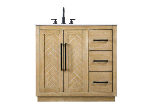 Chase Bathroom Vanity in Linen Oak (173|VF29036LO)