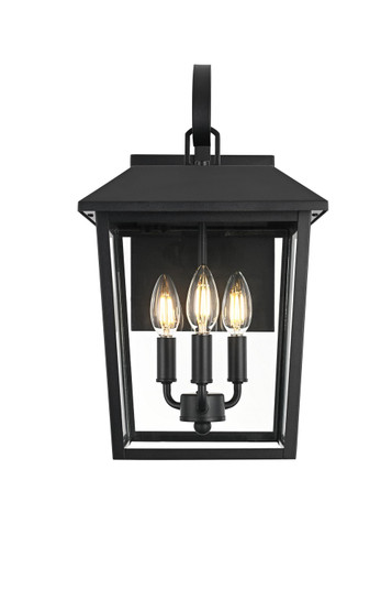 Riggs Three Light Outdoor Wall Sconce in Black (173|OD502W17BK)